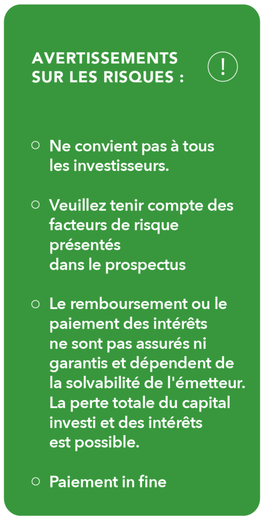 Graphique avec indications de risque - des informations plus détaillées se trouvent dans la description de l'image.