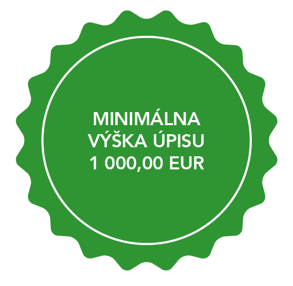 Poznámka k textu: MINIMÁLNA VÝŠKA ÚPISU 1 000,00 EUR