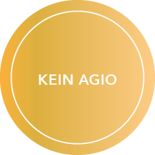 Hinweis mit dem Text: Kein Agio
